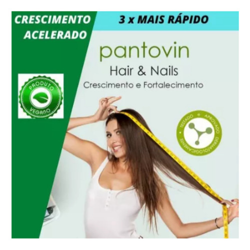 Pantovin Shampoo 1l Tratamento Proa E Pro B5 Contra Calvície