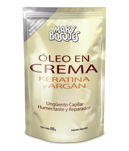 Oleo En Crema Keratina Y Argan - Humectante - Doypack X250g