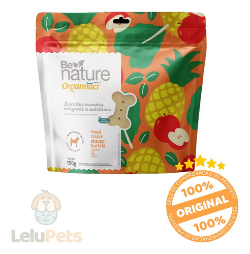 Biscoito Para Cachorro Organnact Be Nature Maçã 150g