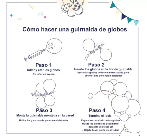 Kit De Arco De Guirnalda Para Decoración De Fiesta, Globos De