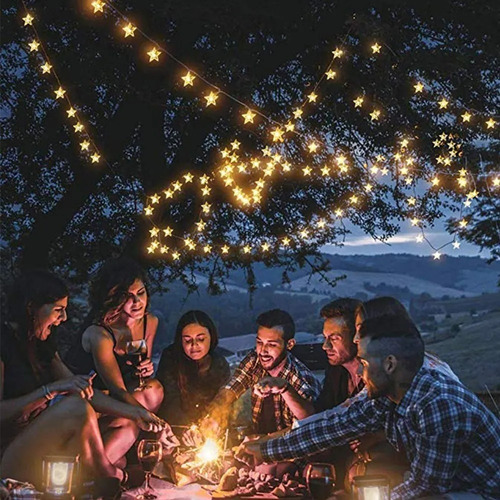 Imagen 4 de 7 de Luces Navideñas Solares Cadena Guirnalda 22 Metros 200 Pcs