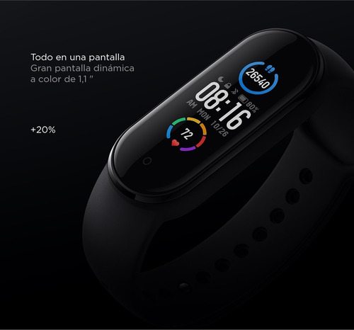 Pulsera Inteligente Xiaomi Mi Band 5 Pantalla 1.1'' Cover Co