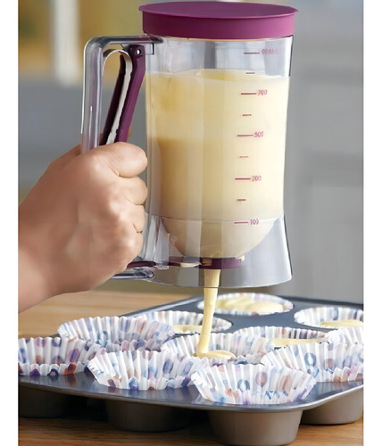 Dispenser De Massas Com Medida Para Cupcake Panqueca Waffle