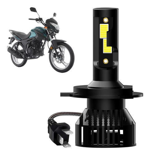 Foco Led H4 Moto Italika Ft 200 Ts 11000lm Motocicleta Luces