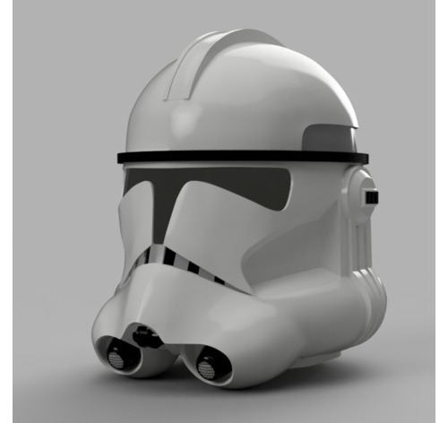 Casco Clone Trooper Fase 2 Impreso En 3d