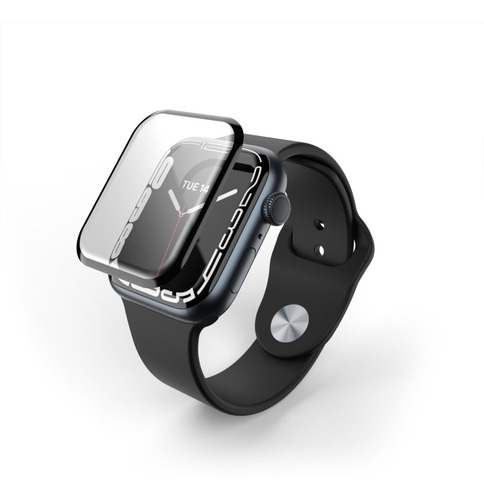 Vidrio Templado Para Apple Watch 45 Mm Serie 8 Semiflexible 