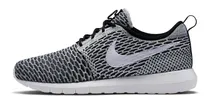 Comprar Zapatillas Nike Roshe Run Flyknit Black White 677243-008   