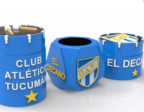 Set Equipo Matero Futbol Atletico Tucuman Mate Impresion 3d