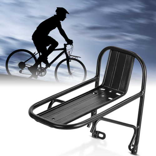 Cesta De Bicicleta De Aluminio Cargo Mountain Rack Frontal