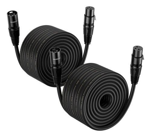 Paquetes De Cables Xlr De 100 Pies, Cables De Micrófono, Equ