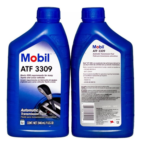 Óleo Para Cambio Automatico Mobil Atf3309 Jetta Golf A3