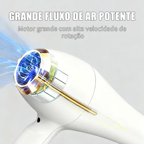 Secador De Cabelo Profissional Íon 1200w Com Concentrador