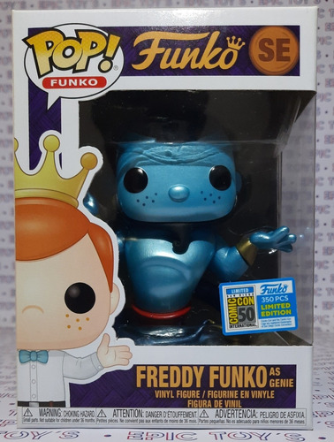 Funko Pop Freddy Funko Genio Metálico Fundays Sdcc 350 Pieza (Usado)