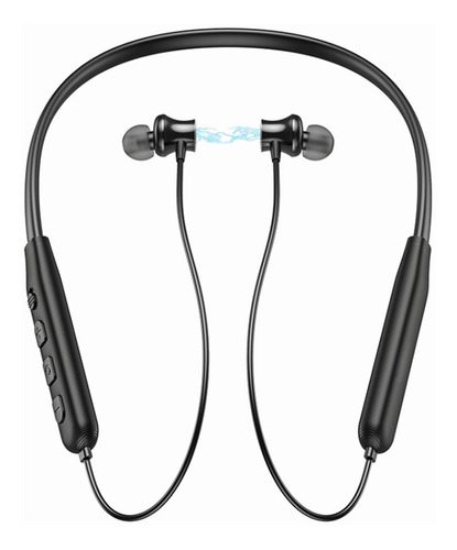 Audífonos gamer inalámbricos Ewtto Neckband ET00641BK negro