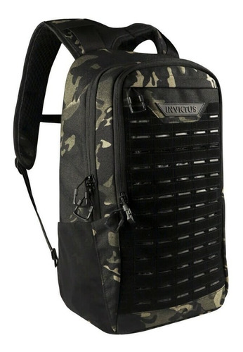 Mochila Tática Citizen Pro Militar Preta 30 Litros Invictus Cor Warskin Black