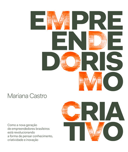 Empreendedorismo criativo, de Castro, Mariana. Editora Schwarcz SA, capa mole em português, 2014