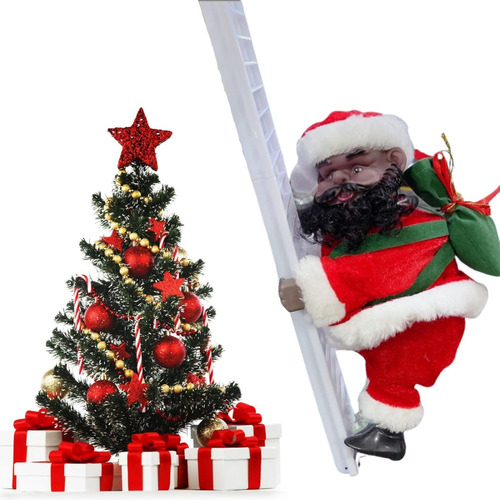 Papá Noel Eléctrico Subiendo Escaleras, Sube Y Baja E...