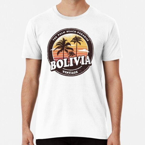 Remera Diseño De Playa Vintage De Bolivia Algodon Premium