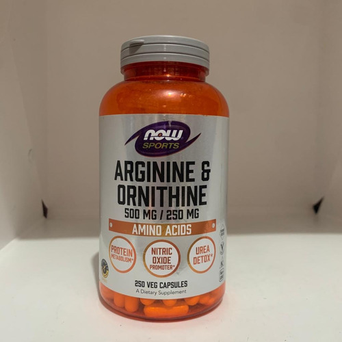 Arginine & Ornithine 500mg 250mg - 250 Caps Now