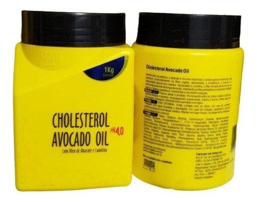  Cholesterol Avocado Oil Profissional Smooth Line 1kg - Nutri