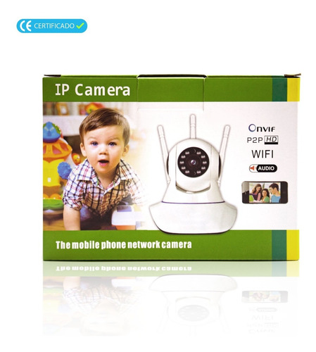 Imagem 4 de 6 de Camera Robo 3 Antenas Ip Wifi 360º 720p Sistema Yoosee/yyp2p