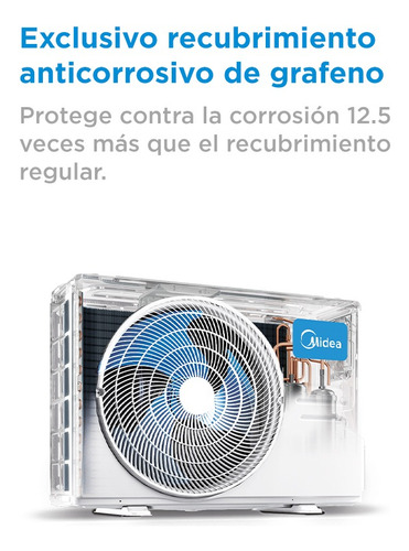 Minisplit Xtreme Midea Inverter Seer 18.4, 2 Ton, Frío Calor