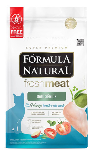 Alimento Fórmula Natural Fresh Meat gatos senior sabor carne em saco de 7kg