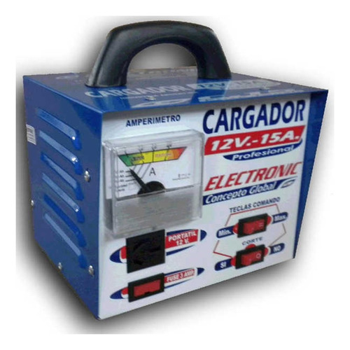 Cargador Baterias 7-15 Amp 12v Electronic 15ah Ind Arg