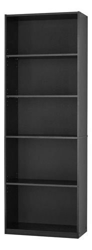 Librero 5 Repisas Madera Negro Mainstays
