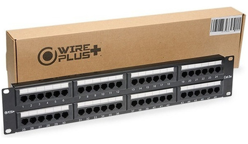 Patch Panel 48 Puertos Cat 5e Wireplus+ Para Rack