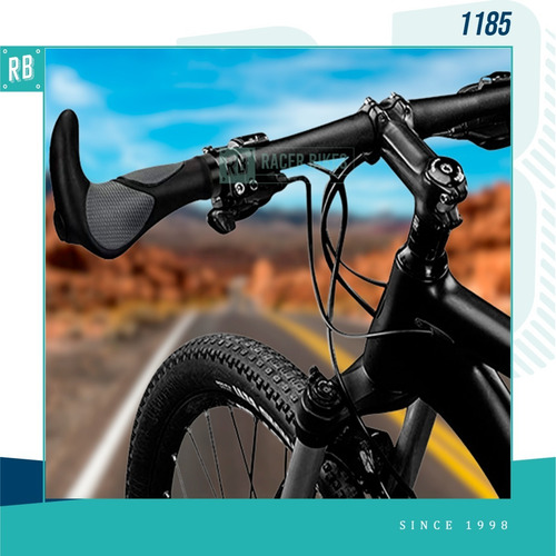 Imagen 4 de 10 de Puños Bicicleta Con Cuernitos Y Lock-on