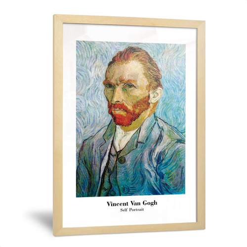 Cuadros Abstractos Van Gogh Retrato Self Portrait Arte 35x50