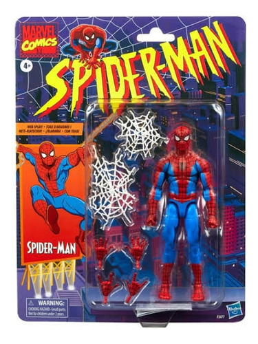 Spiderman Exclusivo Walmart Retro Marvel Legends Original 