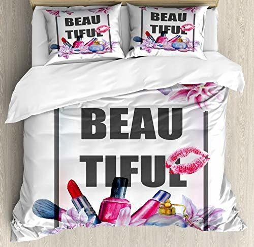 Fundas Para Edredones - Ambesonne Girl Slogan Duvet Cover Se