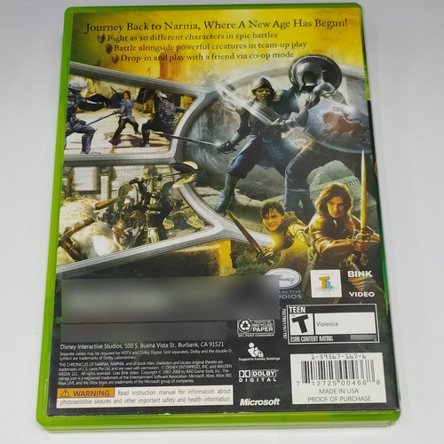 Narnia Xbox 360 - Longaniza Games (Usado)