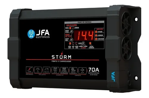 comprar Fonte Carregador Storm Plus Jfa 70a Bivolt Com Medidor Cca 