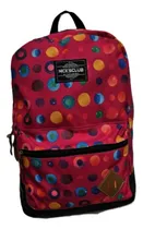 Comprar Mochila Nicks Club Badaga 14 Rosa Con Circulo Varias Colores ,reforzada, Durable,asas Acojinadas Original Dolay