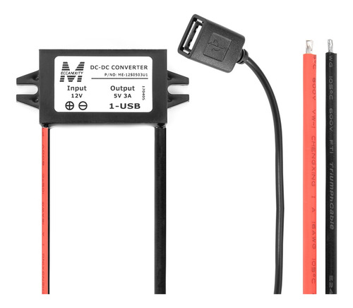 Convertidor De Voltaje Regulador Dc 12v A 5v 3a 15w