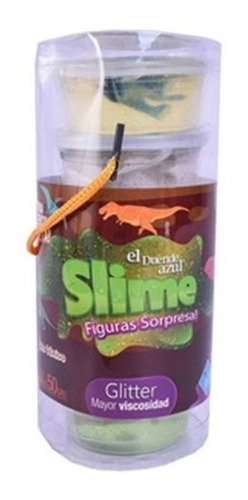 Slime Con Figura Sorpresa Dinosaurio X 6 Potes Fibro 7553