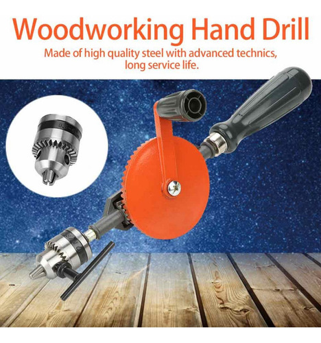 Taladro Manual Con Manivela Portátil