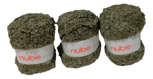 Ovillo De Lana Agata Pack Por 3 Nube Verde Alece