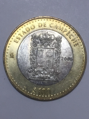 Moneda $100 Pesos Estado De Campeche 2005