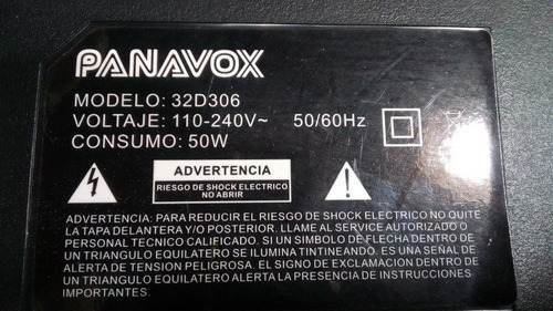 Placa Unica Tv Led Panavox