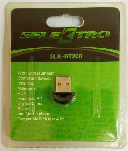 Imagen 1 de 3 de Adaptador Mini Usb Bluetooth Selektro Para Computador/pc Otr