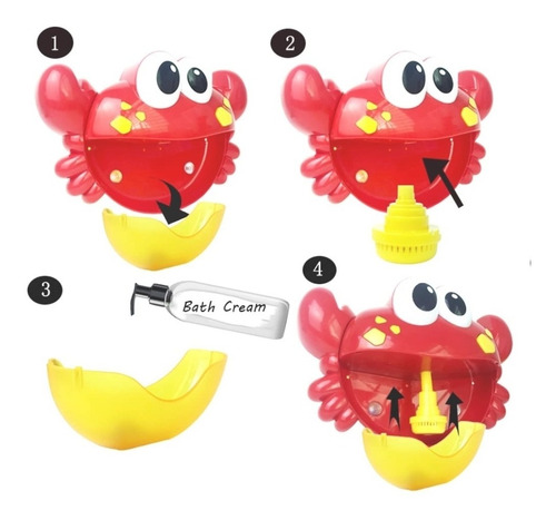 Cangrejo Musical Dispensador De Burbujas