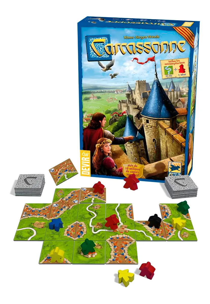 Juego De Cartas Carcassone Básico Juego De Viaje
