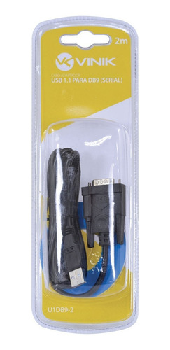 Imagem 2 de 4 de Cabo 1.1 Converte 1 Porta Usb Em 1 Saída Serial Db9 Rs232 2m