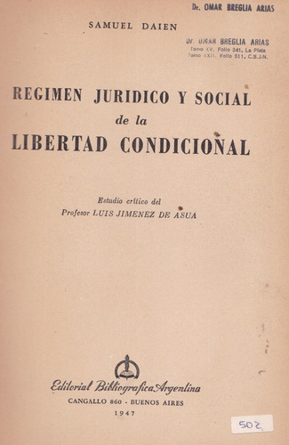 Régimen Jurídico Y Social De La... Samuel Daien