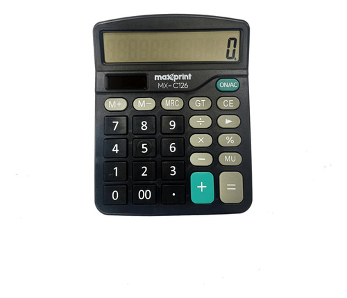 Calculadora De Mesa 12 Dígitos Mx-c126 - Maxprint