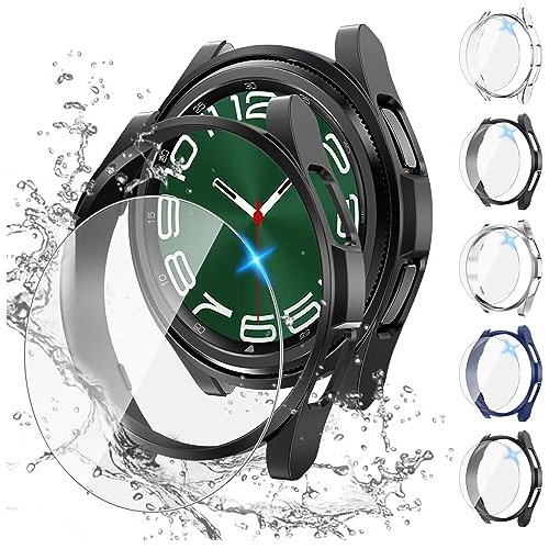 5 Fundas + Protect Pantalla Para Samsung Galaxy Watch 6 47mm